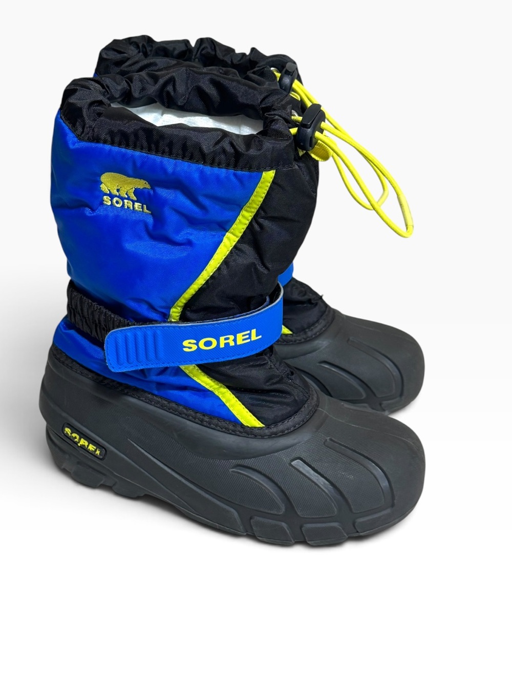 SOREL Kids Flurry Snow Boots Shells Only Black Blue Size Youth 3 (NO LINERS)